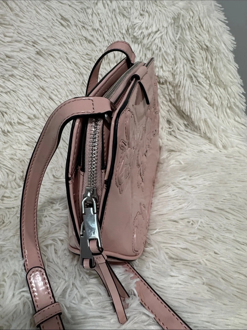 Calvin Klein Audrey Floral Emboss Crossbody - Picture 6 of 9